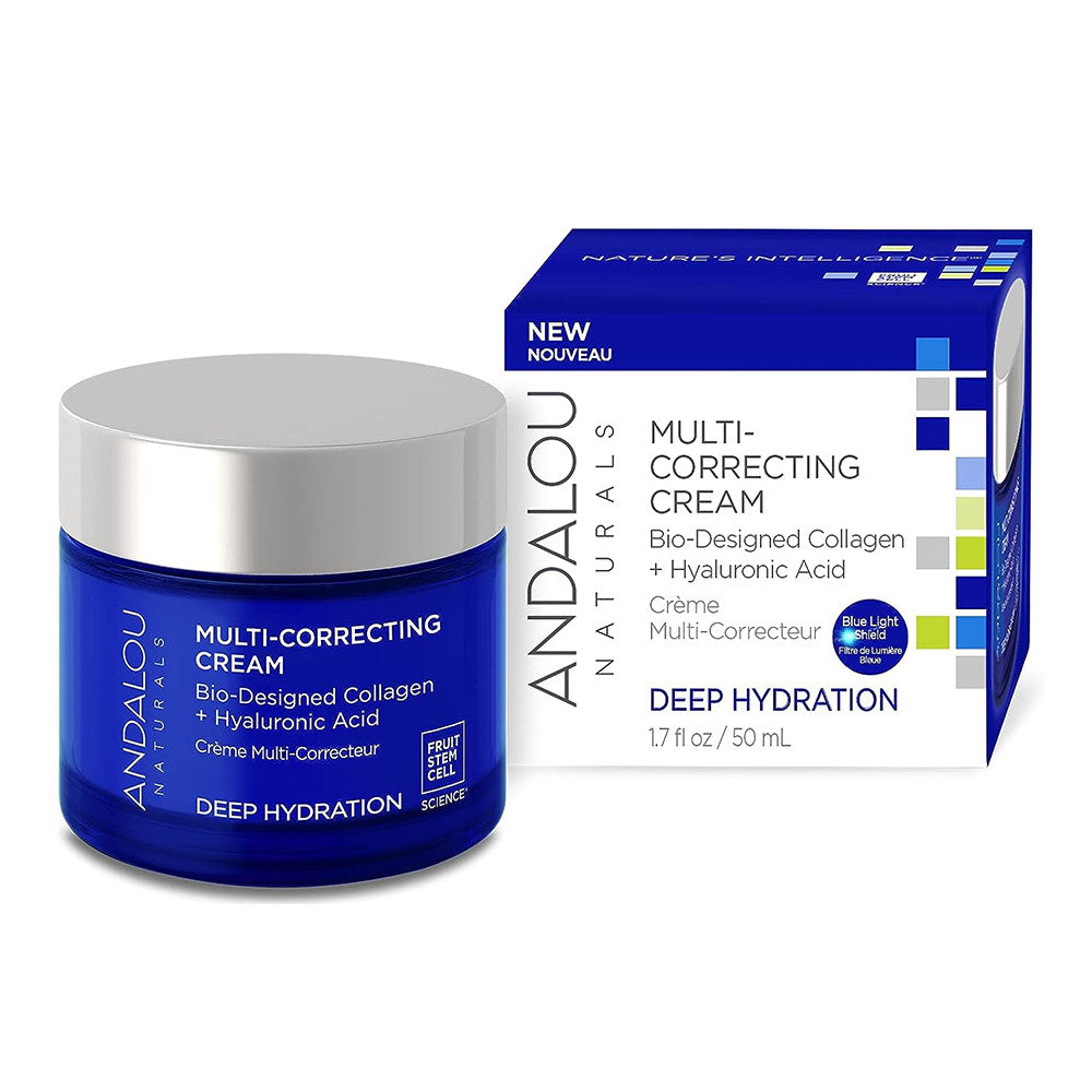 Andalou Naturals Multi Correcting Cream, Deep Hydration, 1.7 Oz